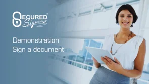 screenshot of Secured Signing